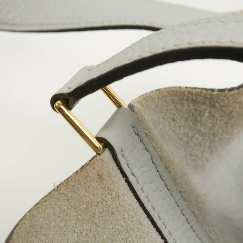 HERMES Clemence皮革Picotin MM手挽袋Bleu Pale-15