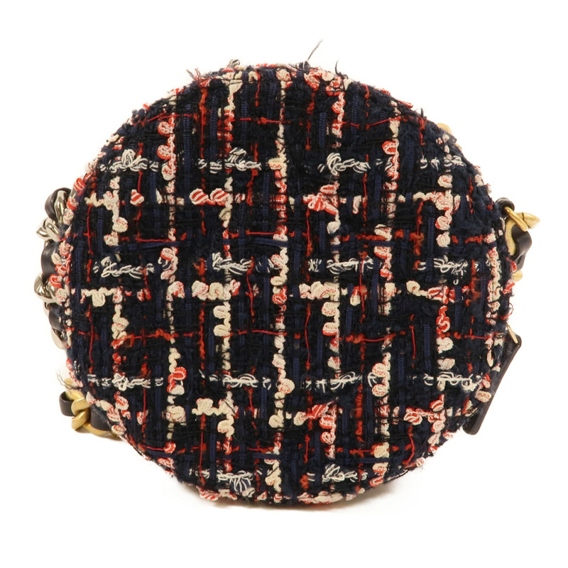 CHANEL Tweed Chain Shoulder肩背袋-1