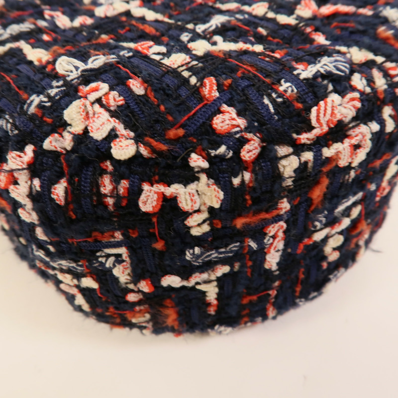 CHANEL Tweed Chain Shoulder肩背袋-14