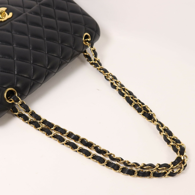CHANEL 羊皮皮革Classic 25鏈帶肩背袋-8