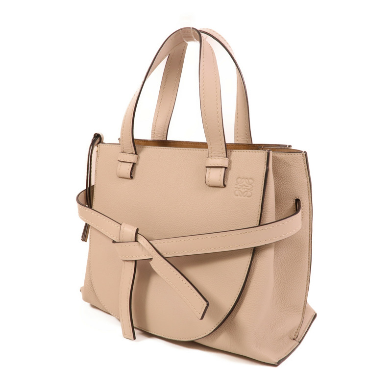 LOEWE 牛皮皮革Gate Top Handle手挽肩背兩用袋-2