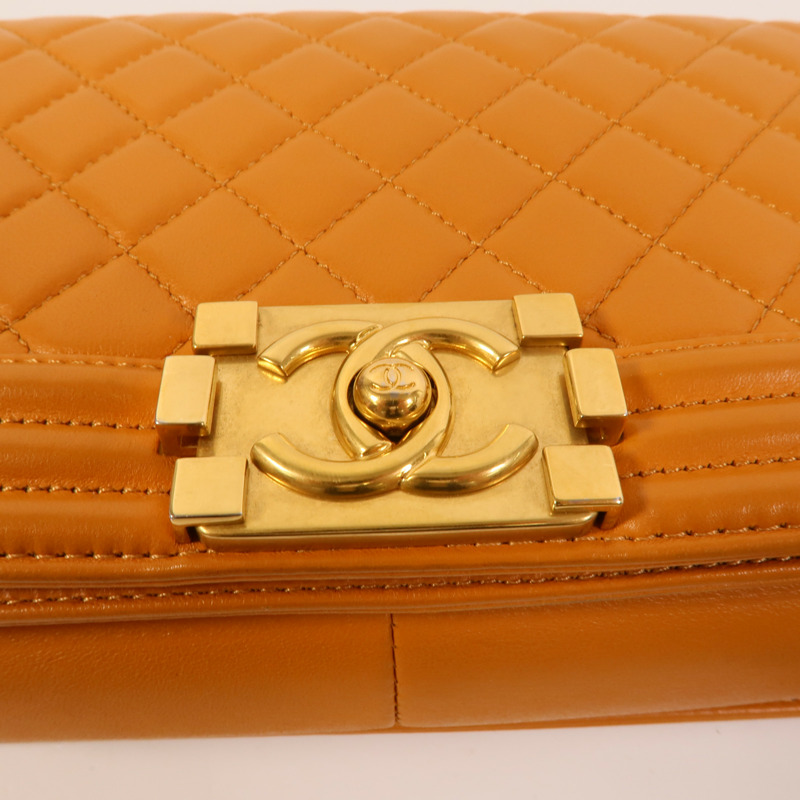 CHANEL 羊皮皮革Boy 25肩背袋-6