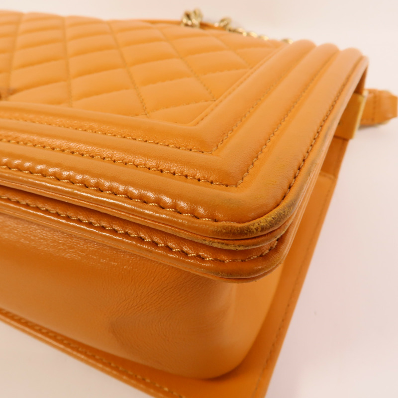 CHANEL 羊皮皮革Boy 25肩背袋-12