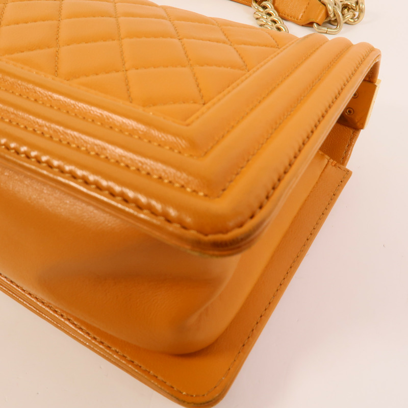 CHANEL 羊皮皮革Boy 25肩背袋-14