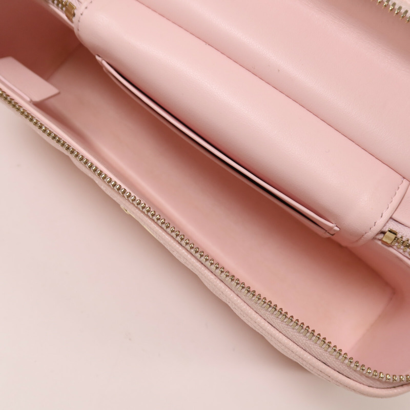 CHANEL 牛皮皮革Vanity With Chain鏈帶手挽肩背兩用袋-4