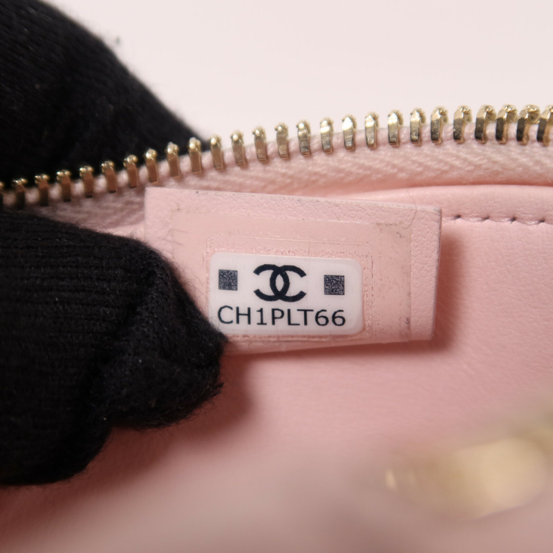 CHANEL 牛皮皮革Vanity With Chain鏈帶手挽肩背兩用袋-6