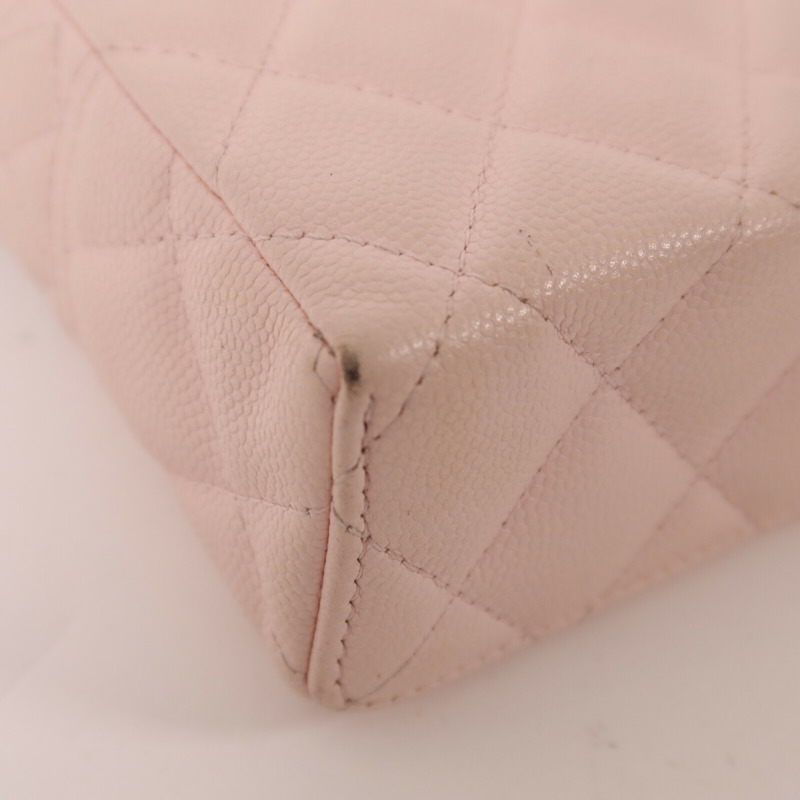 CHANEL 牛皮皮革Vanity With Chain鏈帶手挽肩背兩用袋-11