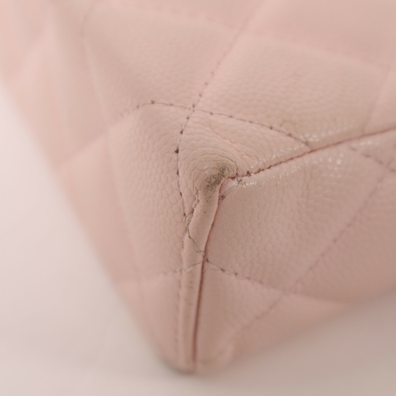 CHANEL 牛皮皮革Vanity With Chain鏈帶手挽肩背兩用袋-12