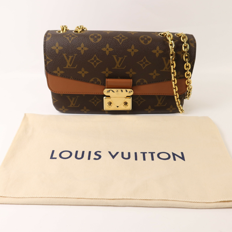 LOUIS VUITTON Monogram Marceau鏈帶肩背袋-7