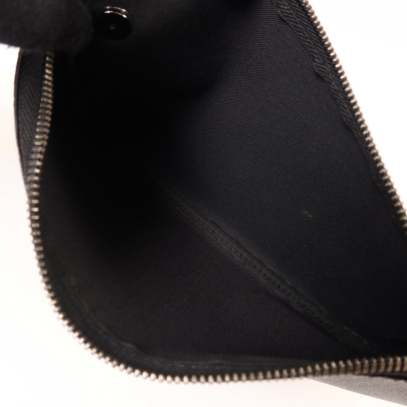 LOUIS VUITTON Monogram Eclipse Reverse Trio Messenger銀扣肩背袋灰色-15