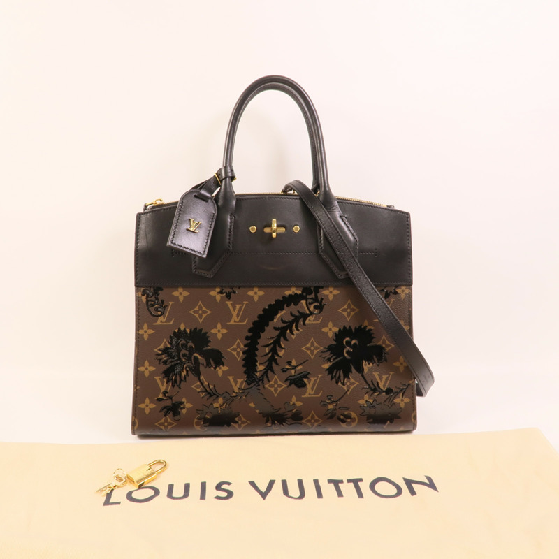 LOUIS VUITTON Monogram City Steamer MM手挽肩背兩用袋-11