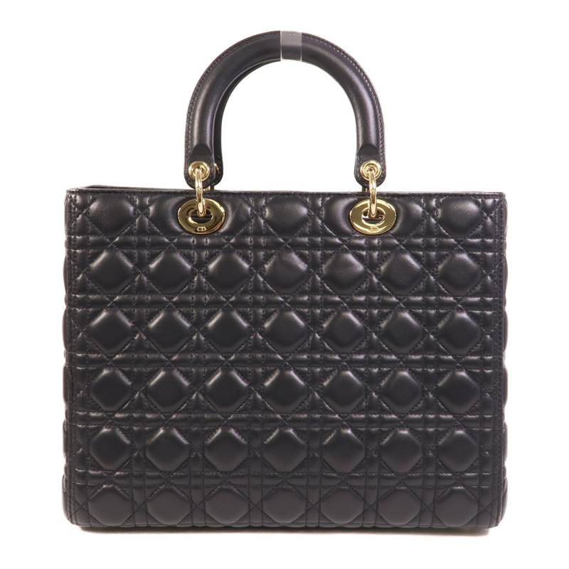 Dior 羊皮皮革Lady Dior Large手挽肩背兩用袋-1