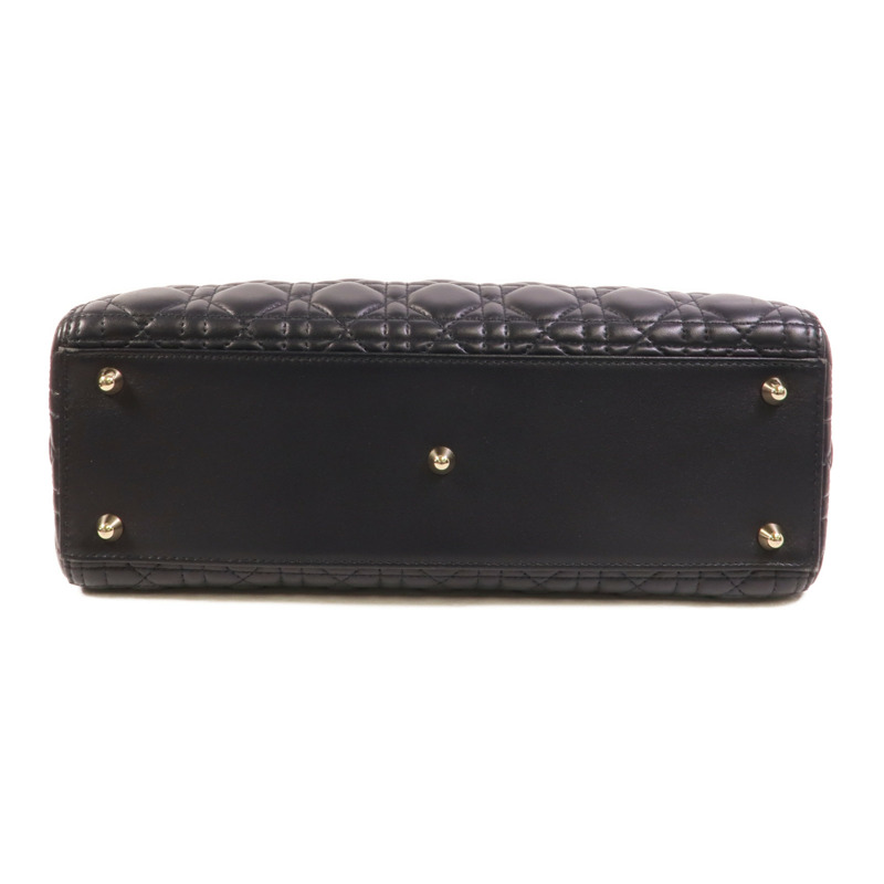 Dior 羊皮皮革Lady Dior Large手挽肩背兩用袋-3