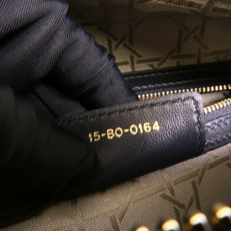 Dior 羊皮皮革Lady Dior Large手挽肩背兩用袋-9