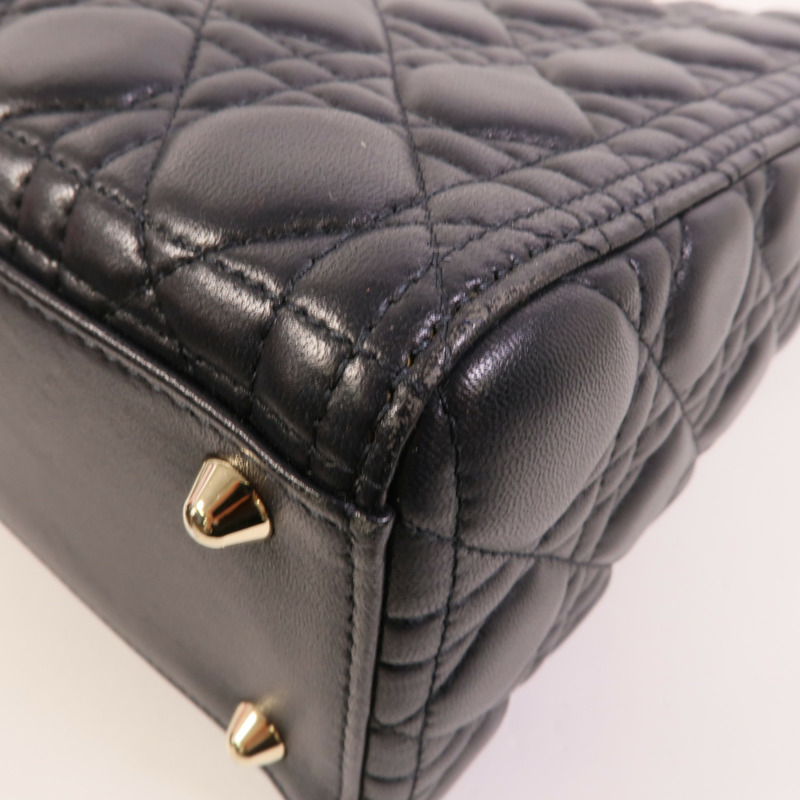 Dior 羊皮皮革Lady Dior Large手挽肩背兩用袋-11