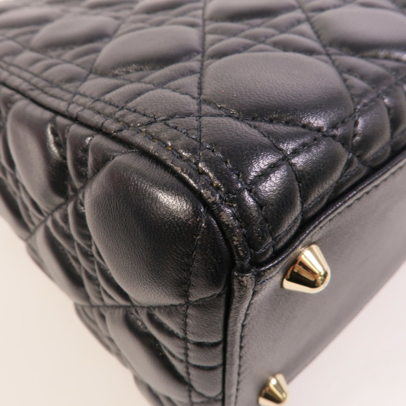 Dior 羊皮皮革Lady Dior Large手挽肩背兩用袋-13