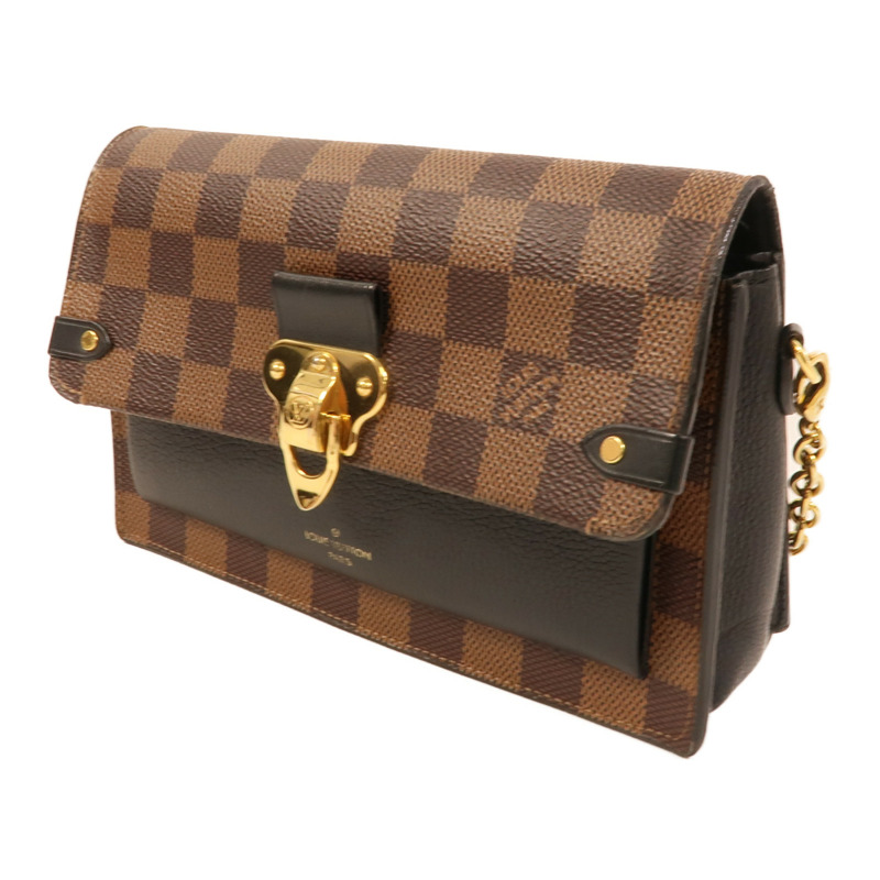 LOUIS VUITTON Damier Vavin PM金扣鏈帶肩背袋-2