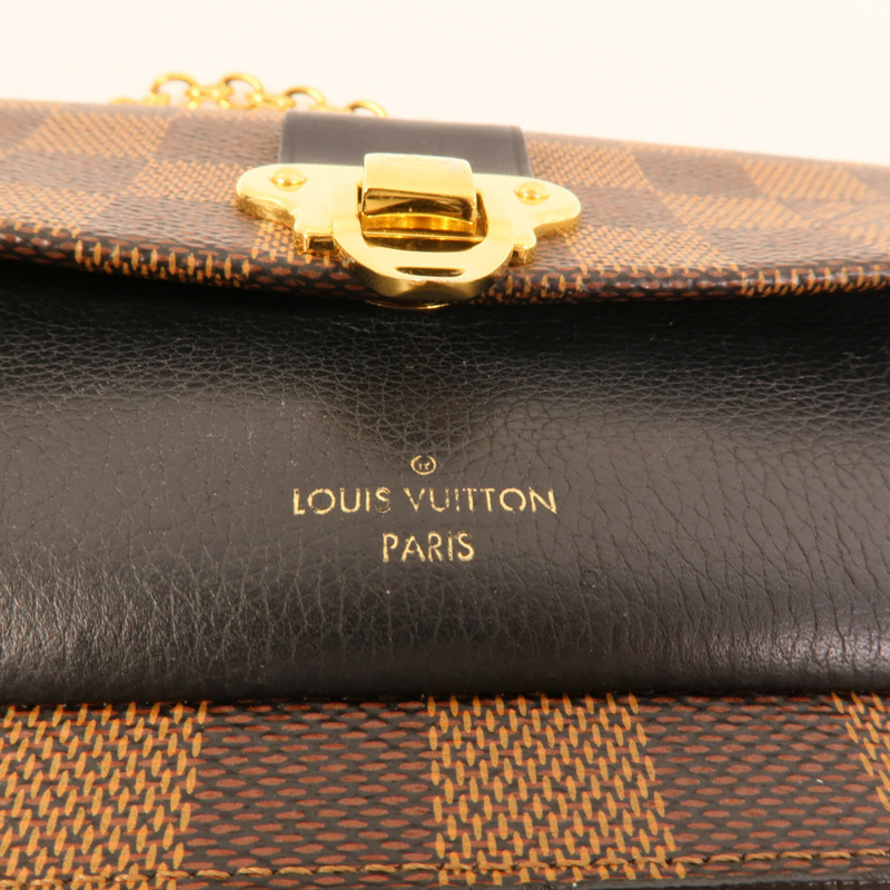 LOUIS VUITTON Damier Vavin PM金扣鏈帶肩背袋-8