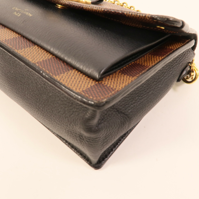 LOUIS VUITTON Damier Vavin PM金扣鏈帶肩背袋-11