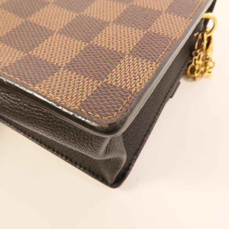 LOUIS VUITTON Damier Vavin PM金扣鏈帶肩背袋-13