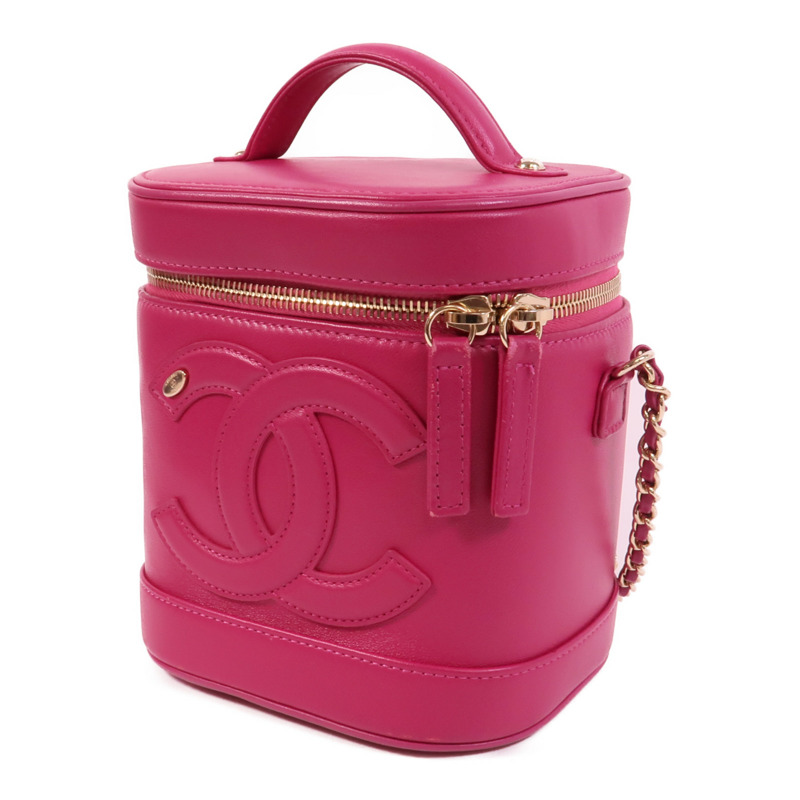 CHANEL 羊皮皮革Vanity Case手挽肩背兩用袋-2