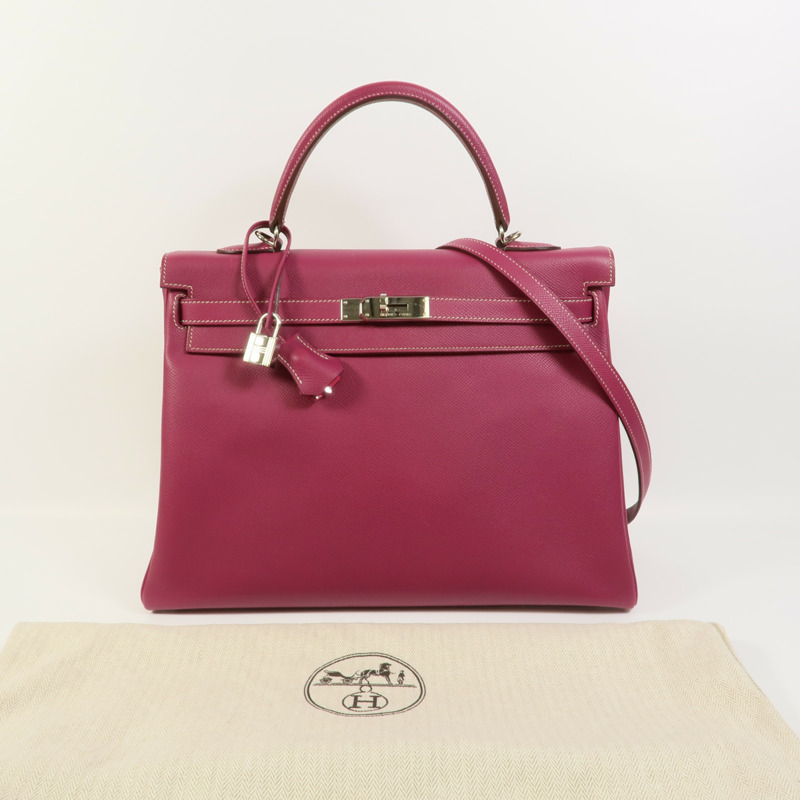 HERMES Togo皮革Kelly 35手挽肩背兩用袋Tosca-12