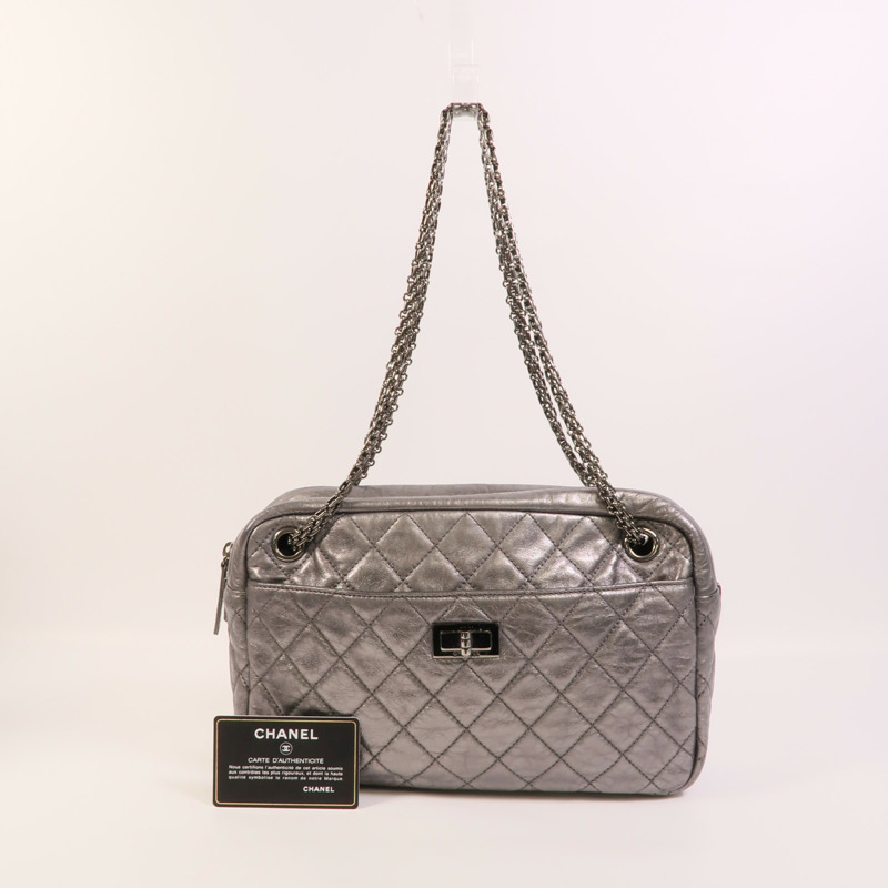 CHANEL 牛皮皮革2.55 Chain Shoulder肩背袋-10