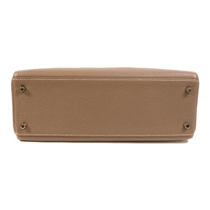 HERMES Togo皮革Kelly 32手挽肩背兩用袋Etoupe-3