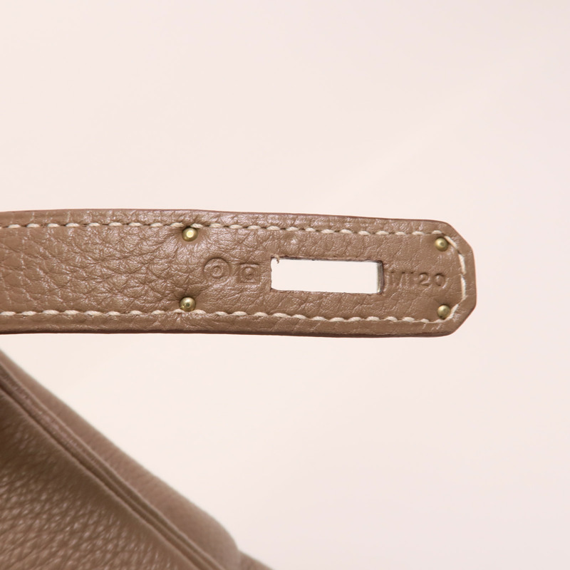 HERMES Togo皮革Kelly 32手挽肩背兩用袋Etoupe-9