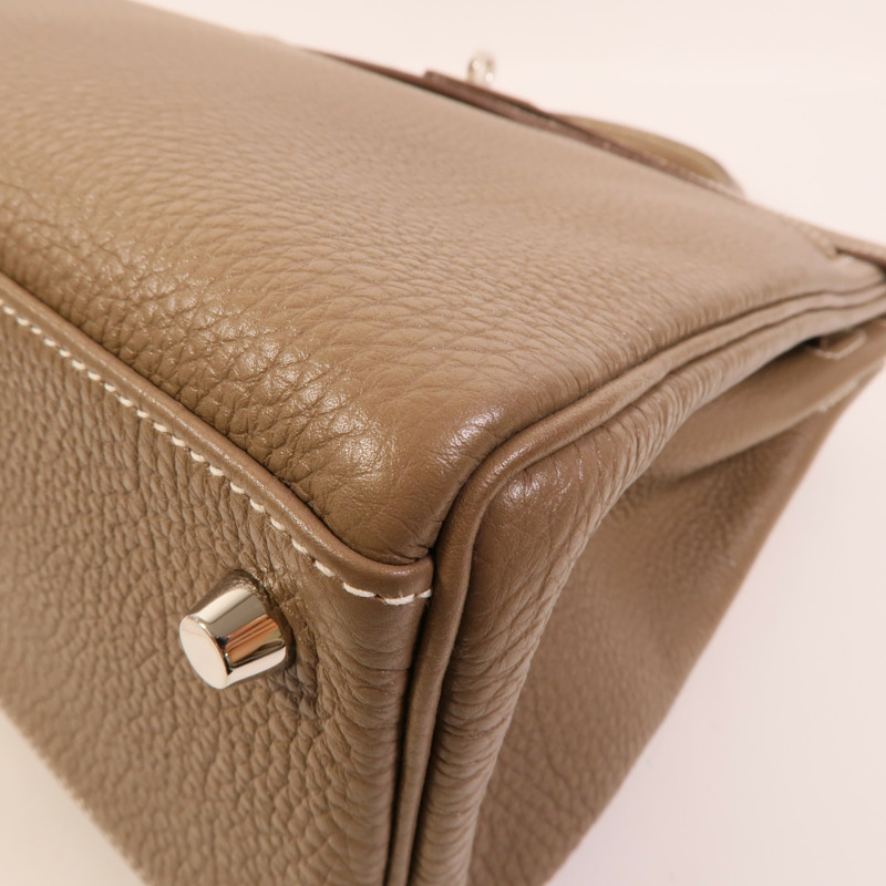 HERMES Togo皮革Kelly 32手挽肩背兩用袋Etoupe-13