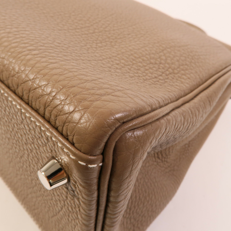 HERMES Togo皮革Kelly 32手挽肩背兩用袋Etoupe-15