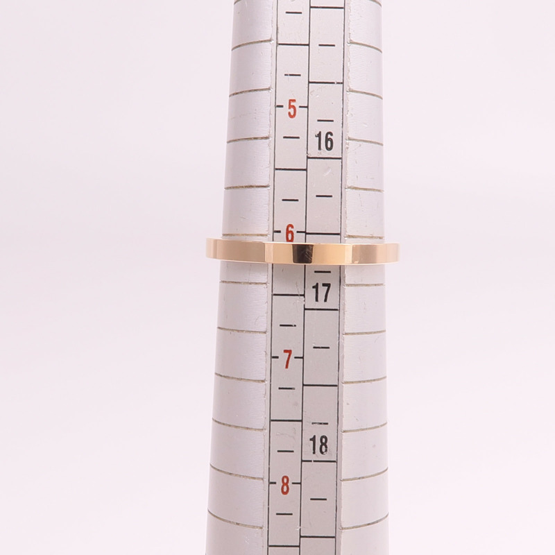 HERMES 18K玫瑰金Chaine d'ancre Contour鑽石戒指-6