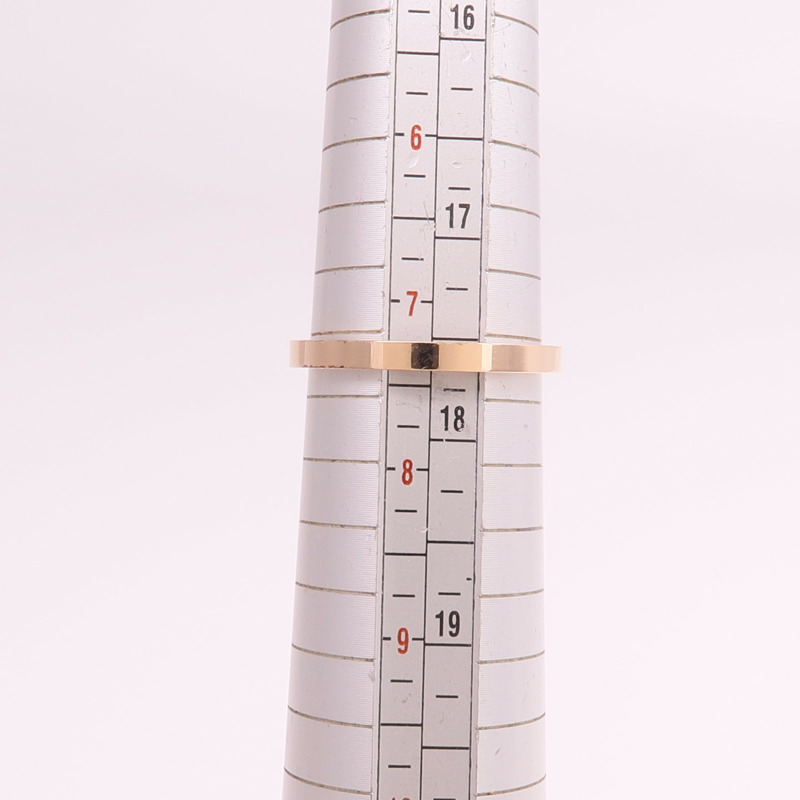 HERMES 18K玫瑰金Chaine d'ancre Contour鑽石戒指-7