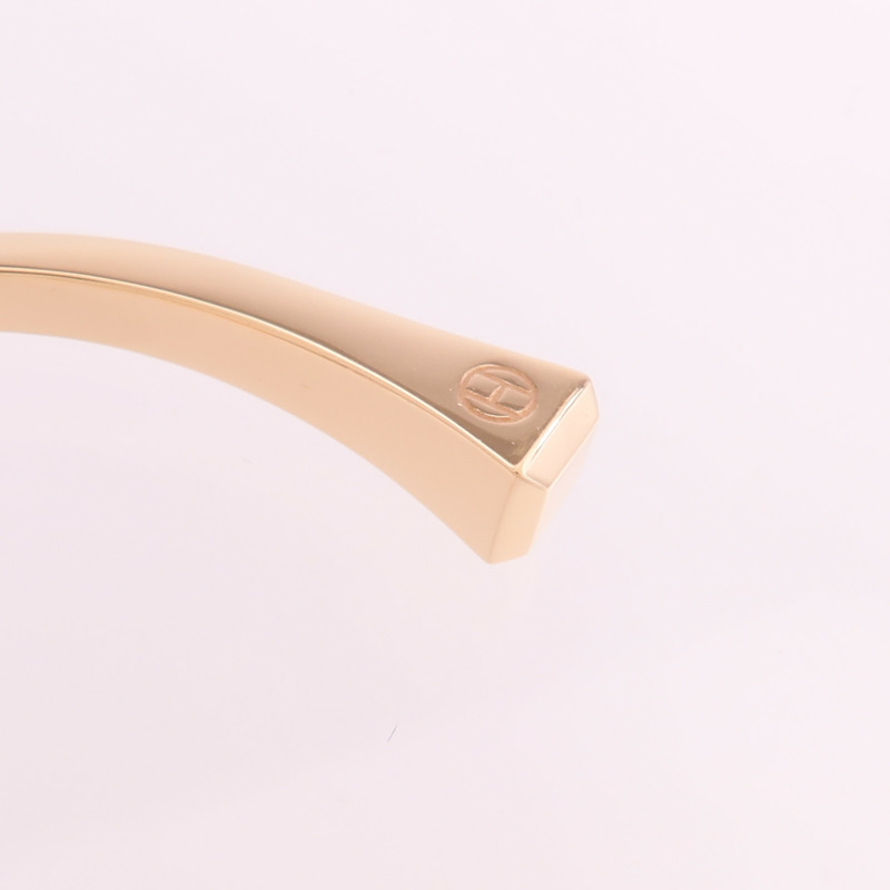 HERMES 18K玫瑰金Clou De Forge手鐲-5