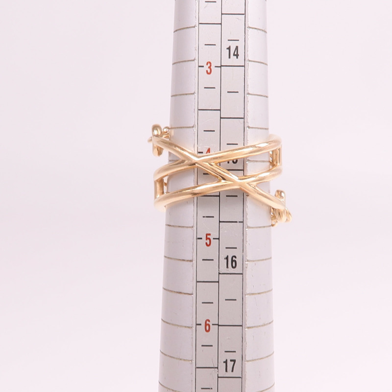 HERMES 18K玫瑰金Bague Chaine D'ancre Chaos鑽石戒指-5