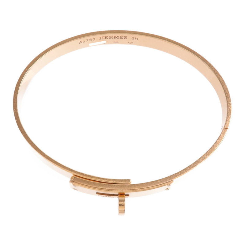 HERMES 18K玫瑰金Kelly Bracelet手鐲-3