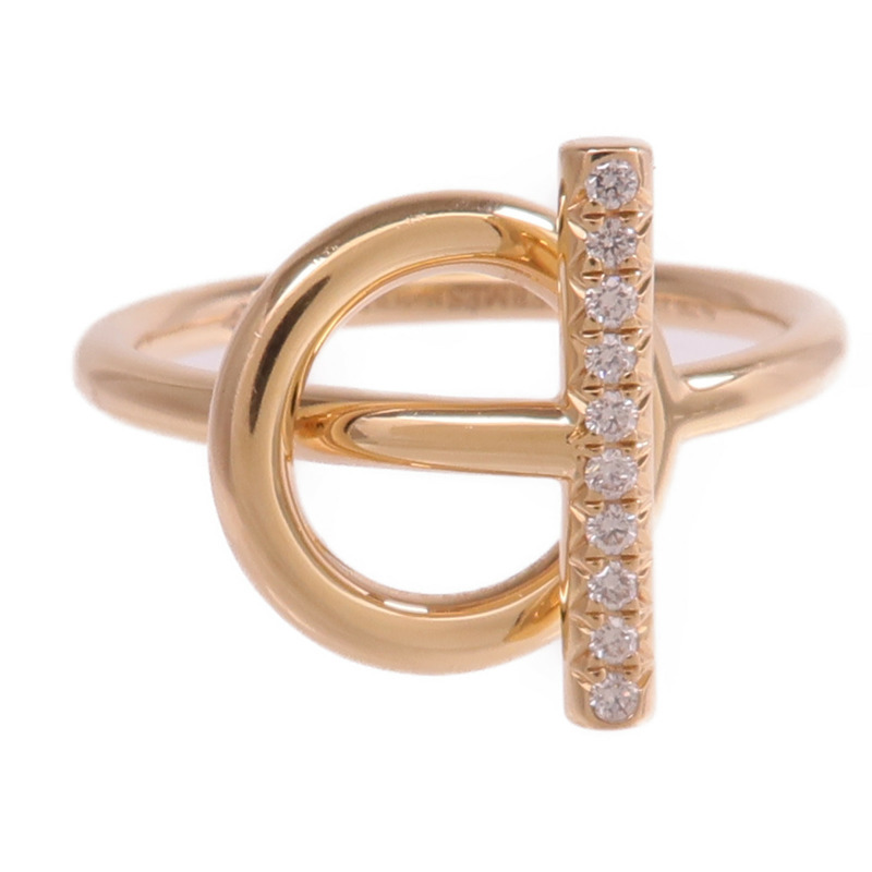 HERMES 18K玫瑰金Echappee Ring鑽石戒指-1