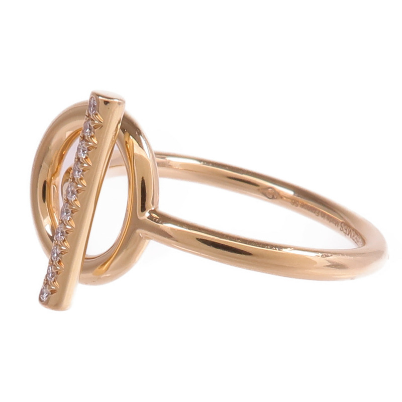 HERMES 18K玫瑰金Echappee Ring鑽石戒指-2