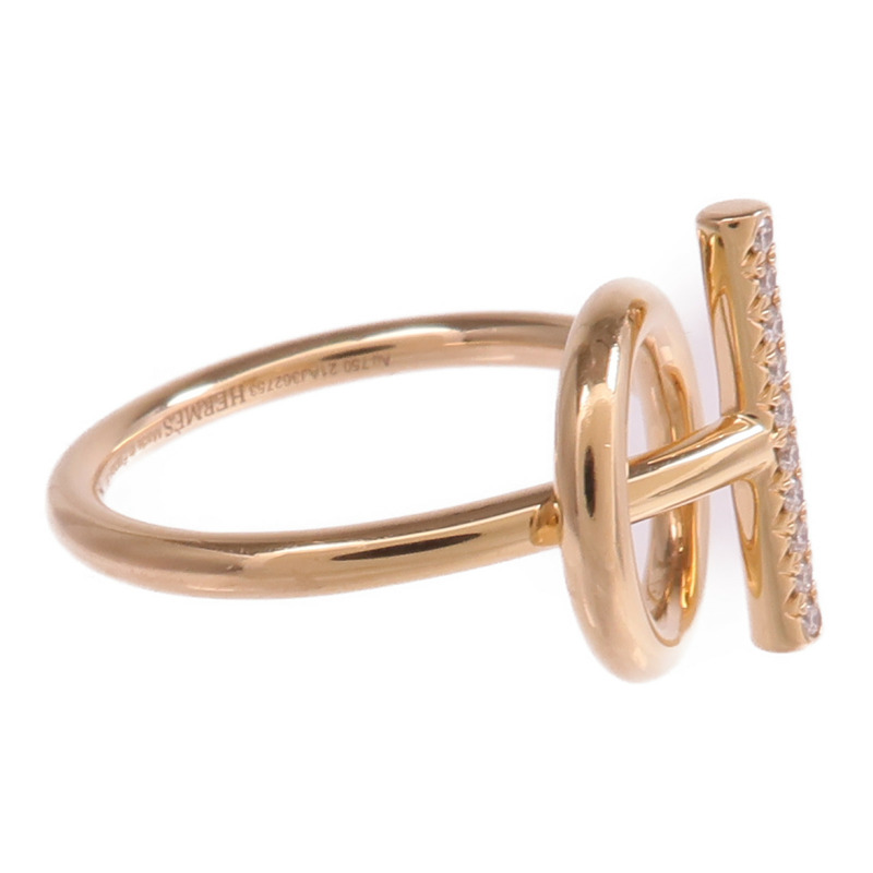 HERMES 18K玫瑰金Echappee Ring鑽石戒指-3