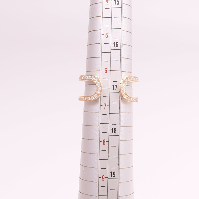 HERMES 18K玫瑰金Ever Chaine D'ancre Ring鑽石戒指-7