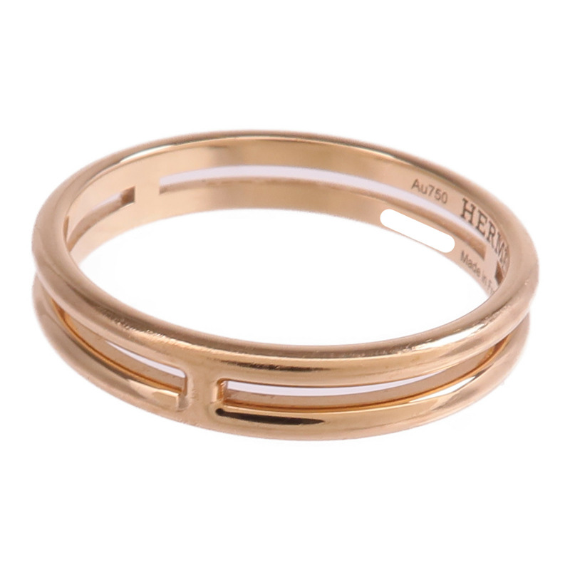 HERMES 18K玫瑰金Alliance Ring戒指-2
