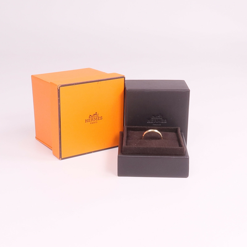 HERMES 18K玫瑰金Alliance Ring戒指-7