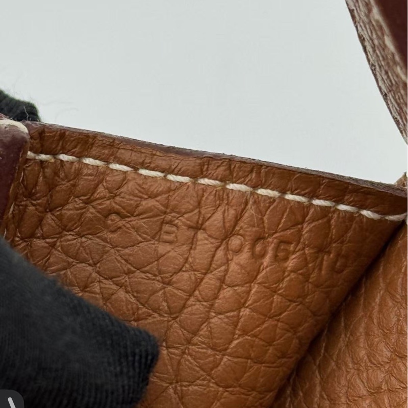 Hermès 愛馬仕halzan哈喇子31金棕銀扣tc皮C刻 未附件-7