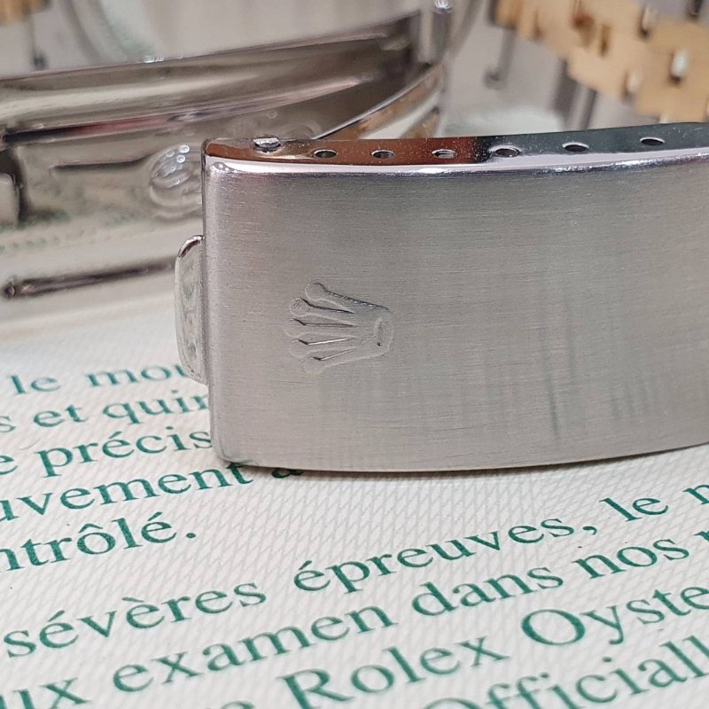 【大眾名錶】ROLEX 勞力士16233 Datejust 蠔式半金 經典錶款 太陽圈 金色十鑽面盤 錶徑36mm 自動上鍊 大眾名錶B1276-8