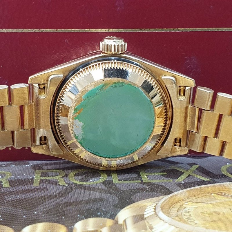 【大眾名錶】ROLEX 勞力士69178 Datejust 蠔式女錶 18K金 原廠錶帶未整理 新包台金色十鑽面盤 底蓋原廠貼紙 大眾名錶B1277-7