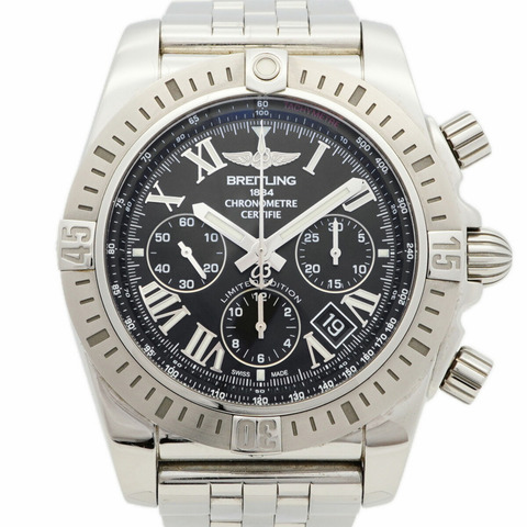 百年靈 Chronomat 44 JSP 日本限量版（500 枚）AB01153A AB0115 黑色錶盤男士腕錶