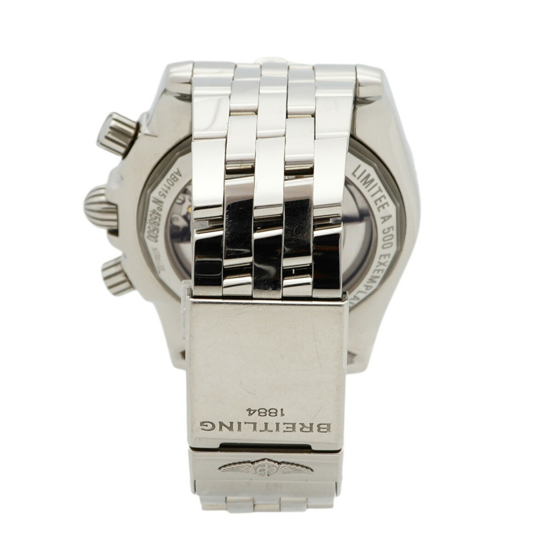 百年靈 Chronomat 44 JSP 日本限量版（500 枚）AB01153A AB0115 黑色錶盤男士腕錶-7