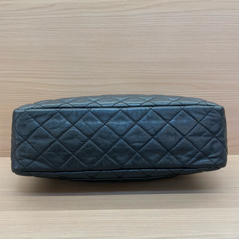 NO:D34 Chanel 香奈兒 黑色2.55相机包鏈條包 大號 2009年 12開 尺寸底長28*高17*寬9 有卡 無塵袋無盒子-7