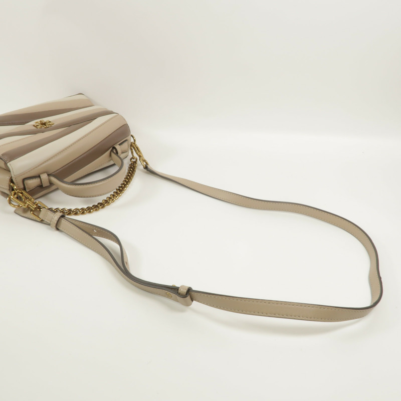 Tory Burch 羊皮皮革Kira Chevron Colorblock手挽肩背兩用袋-6