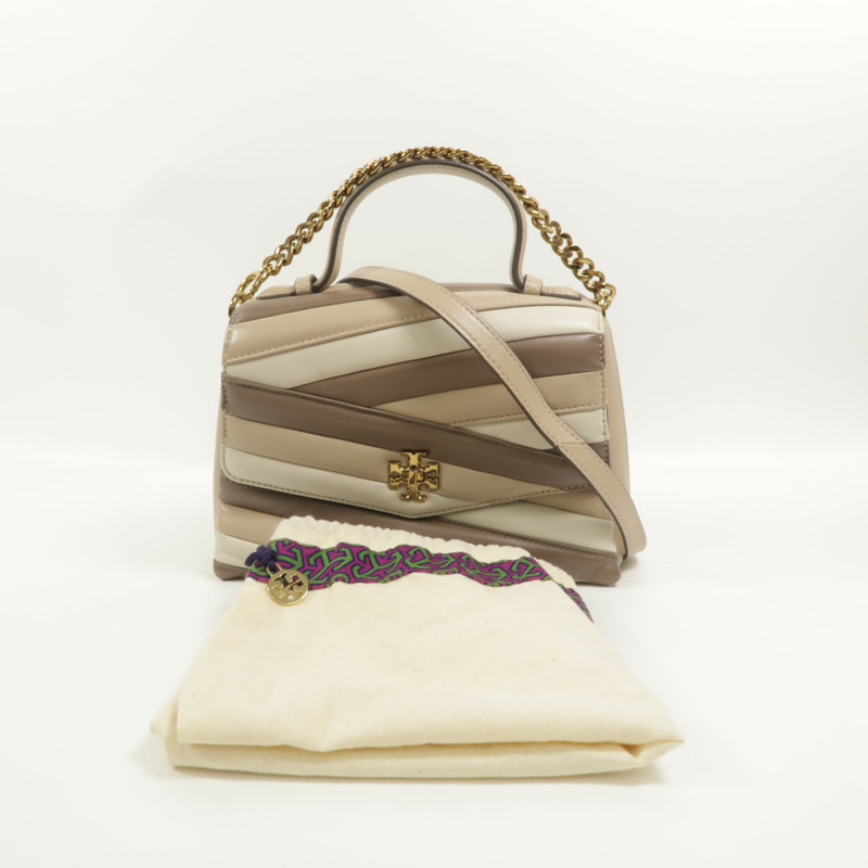Tory Burch 羊皮皮革Kira Chevron Colorblock手挽肩背兩用袋-7